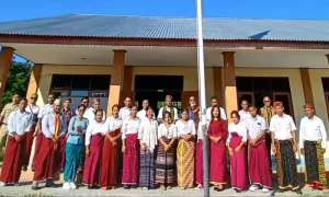 Peringatan Lahirnya Pancasila di SMKN 1 Satarmese, Kepala Sekolah Lawan Diri Sendiri dan Rawat Cinta Lintas Batas